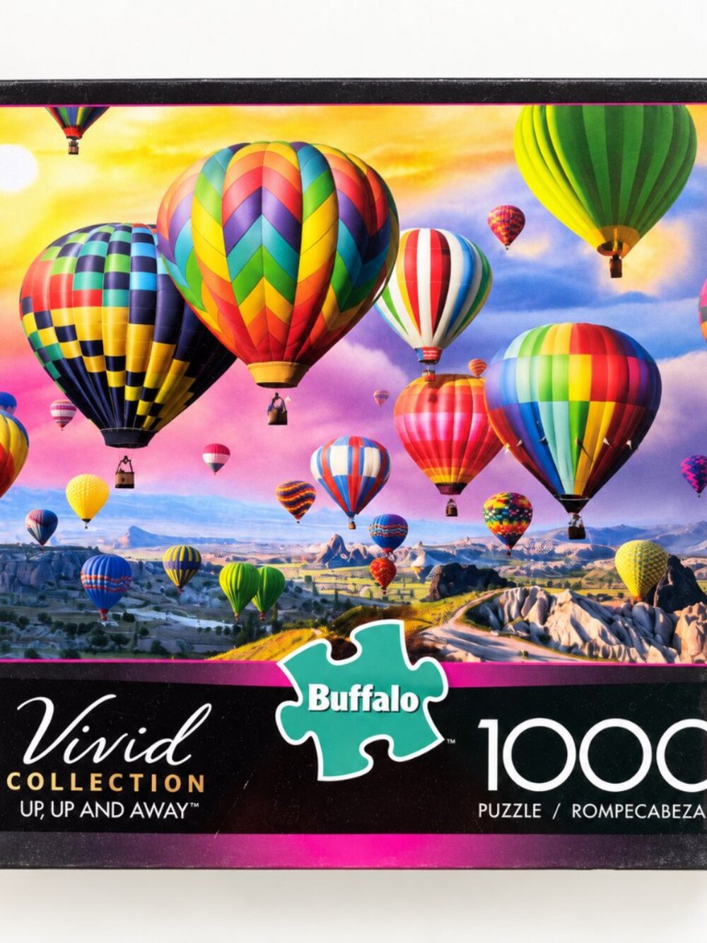 Buffalo Games Vivid Up Up and Away 1000-Piece Hot Air Balloon Puzzle